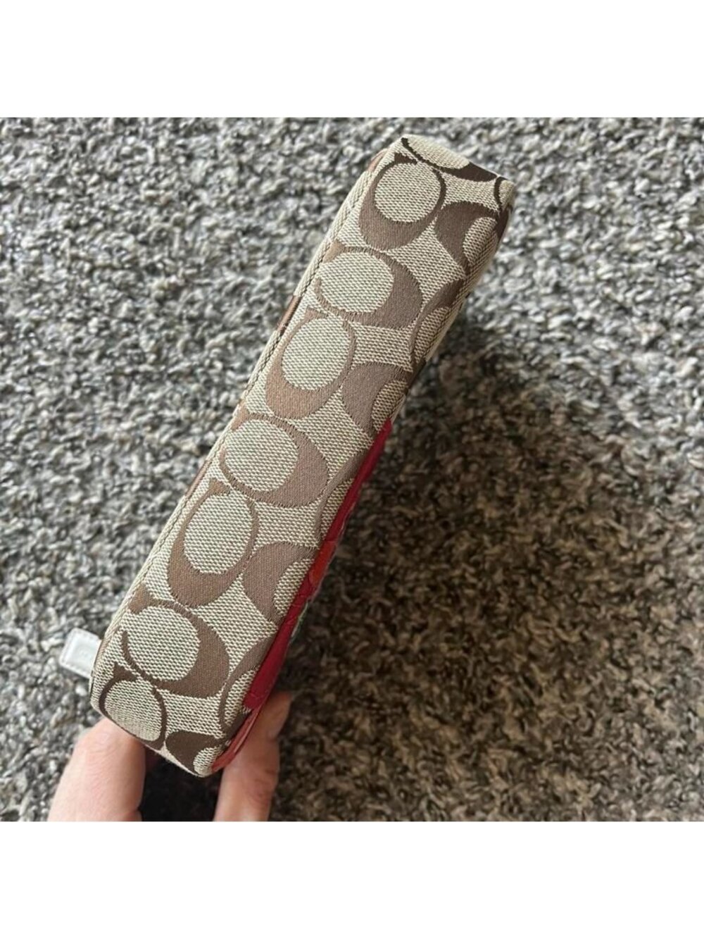 Coach Signature Poppy Applique Wristlet Rare Floral Luxury - Picture 5 of 8
